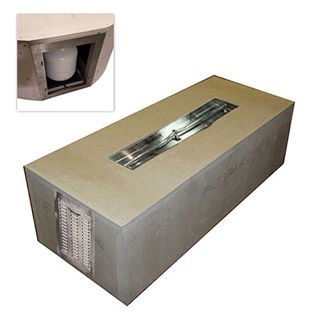 Rectangular Unfinished Small Tank Gas Fire Pit Enclosure Kit